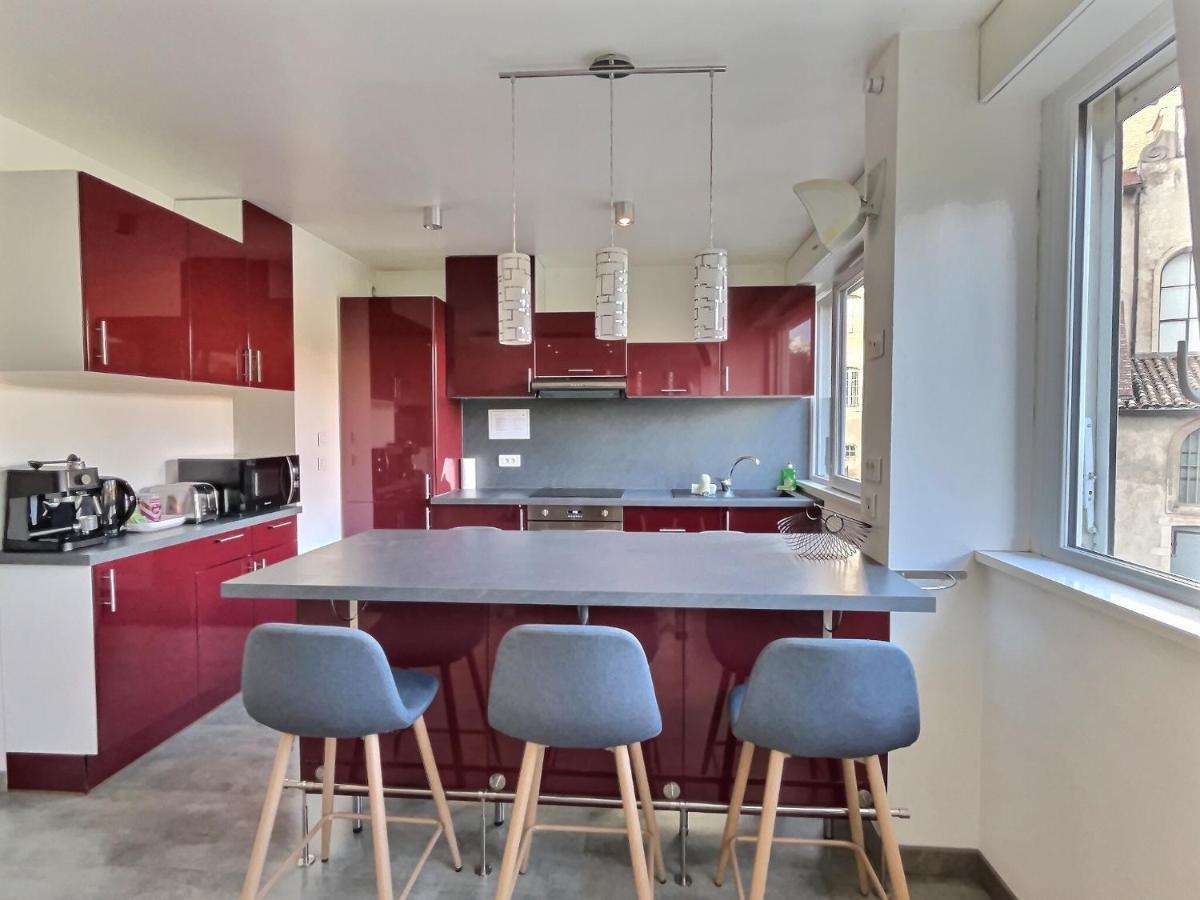 "Magic Red" De Miss.K Conciergerie Apartment Mâcon Exterior photo